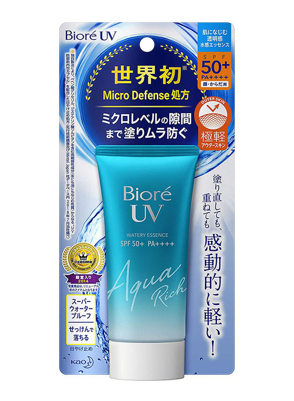 Biore UV Aqua Rich Watery Essence Sunscreen SPF50+, 50g
