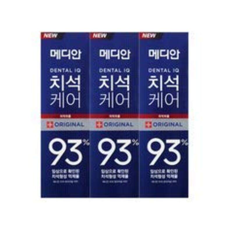 

Median Advanced Dental IQ 93% Original Toothpaste, 3 x 120gm, Blue