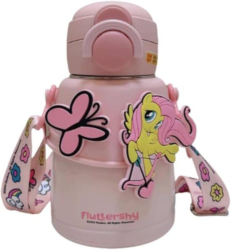 

sanrio My Little Pony Kids Water Bottle with Strap, Insulated Stainless Steel 600ml