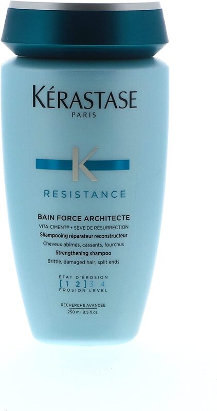 Kerastase Resistance Bain Force Architecte Strengthening Shampoo for Hair Fall Control, 250ml