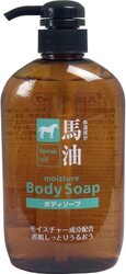 Kumano Fat Horse Oil Body Soap, 600ml, Brown