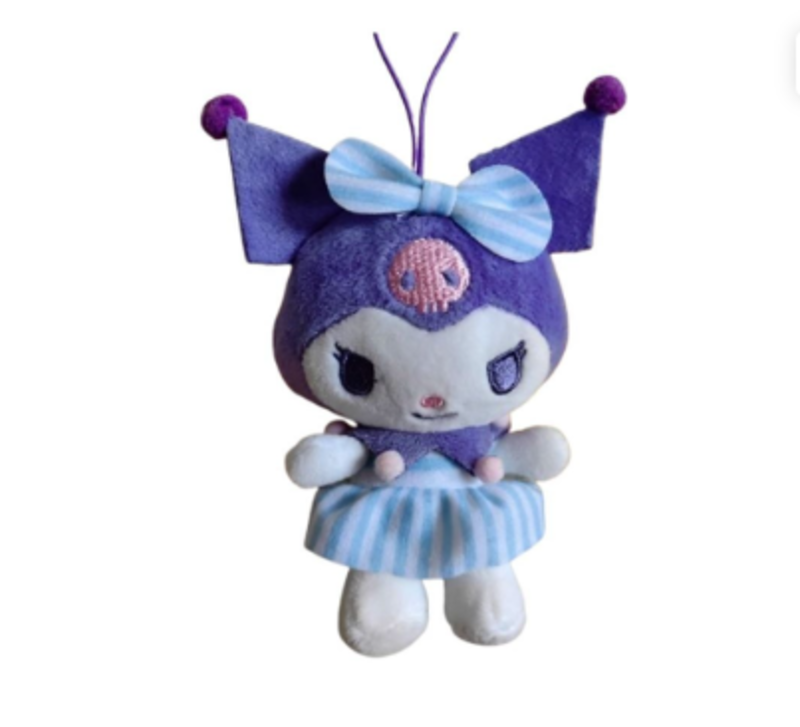 

Kuromi Plush Keychain Adorable Sanrio Kawaii Mini Doll
