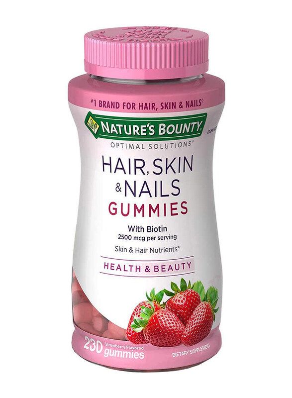 

Nature's Bounty Optimal Solutions Hair Skin And Nails Gummies Chews, 230 Pieces