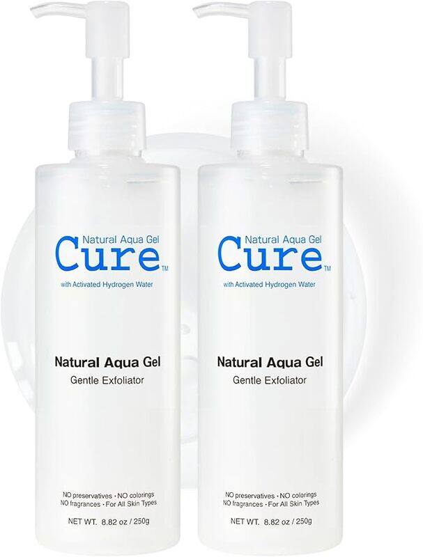 

NATURAL AQUA GEL CURE TOYO - Water Skin Exfoliator for All Skin Types (8.5 oz - 2 Pack)