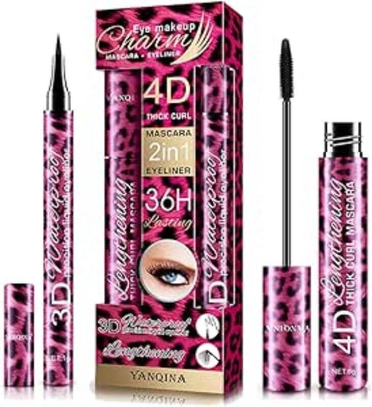 

Yanqina 4D Silk Fiber Lash Mascara Long Lasting Waterproof Mascara Curly and Warped Mascara