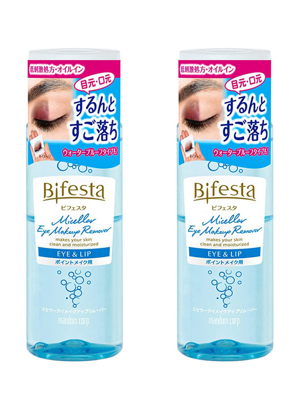 Video Festa Bifesta Uru Ochimizu Cleansing Eye Makeup Remover, 2 x 145ml