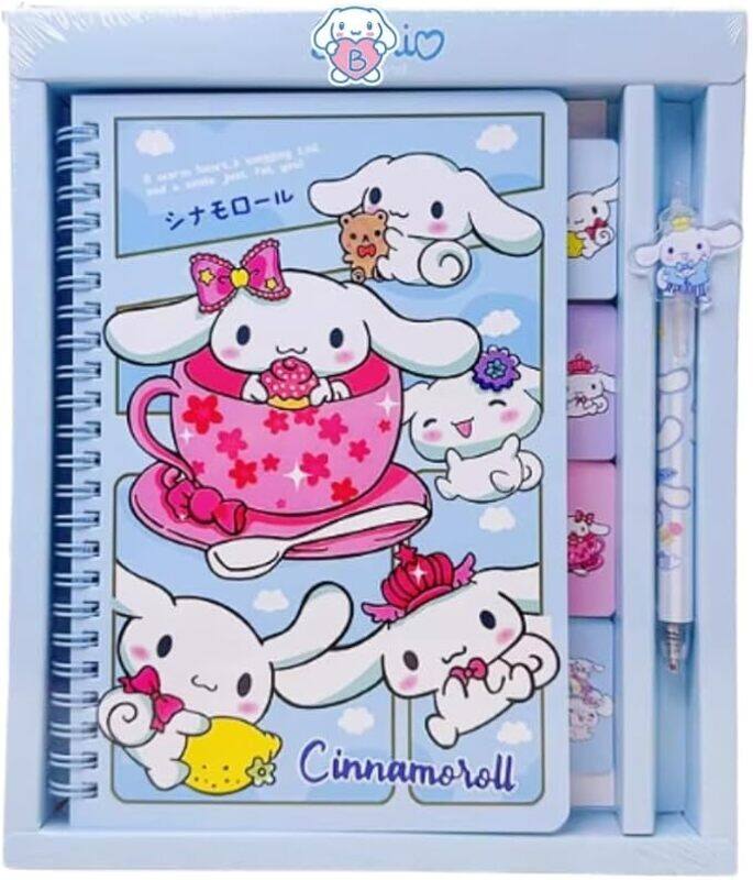 

Sanrio Cinnamoroll Cartoon Character Notebook and Pen School Supplies Set