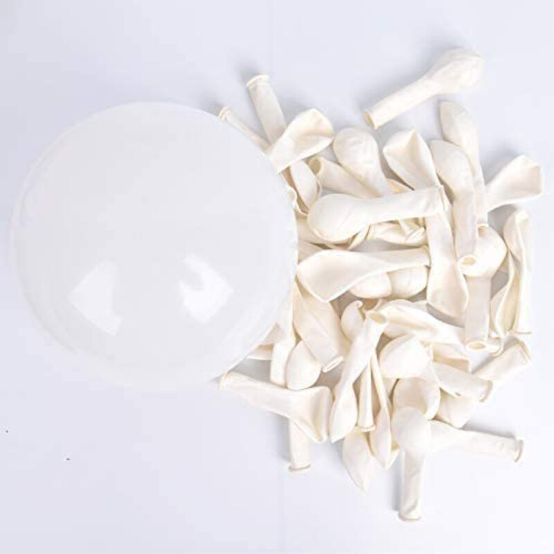 

Party Time Macaron Candy Pastel Latex Balloons, 25 Pieces, White