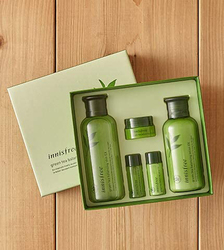 Innisfree Green Tea Balancing Special Skin EX Best Korean Cosmetics Set, 5 Pieces