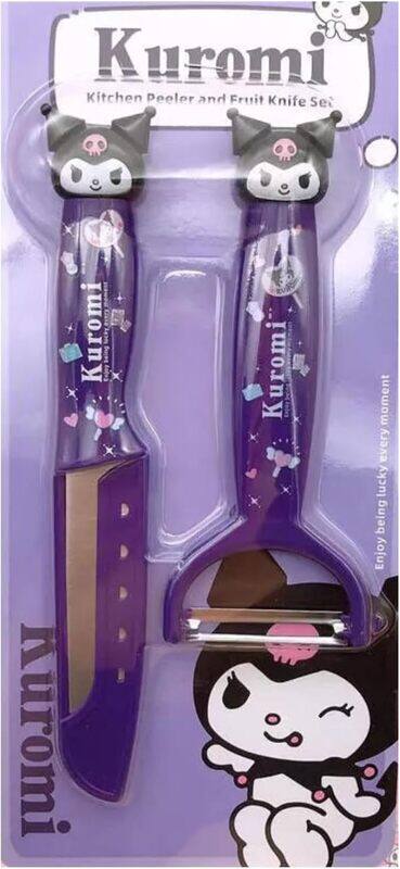 

Generic Multi-Functional Cute Cartoon Mini Fruit Knife and Peeler Set Kuromi