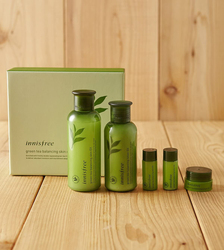 Innisfree Green Tea Balancing Special Skin EX Best Korean Cosmetics Set, 5 Pieces