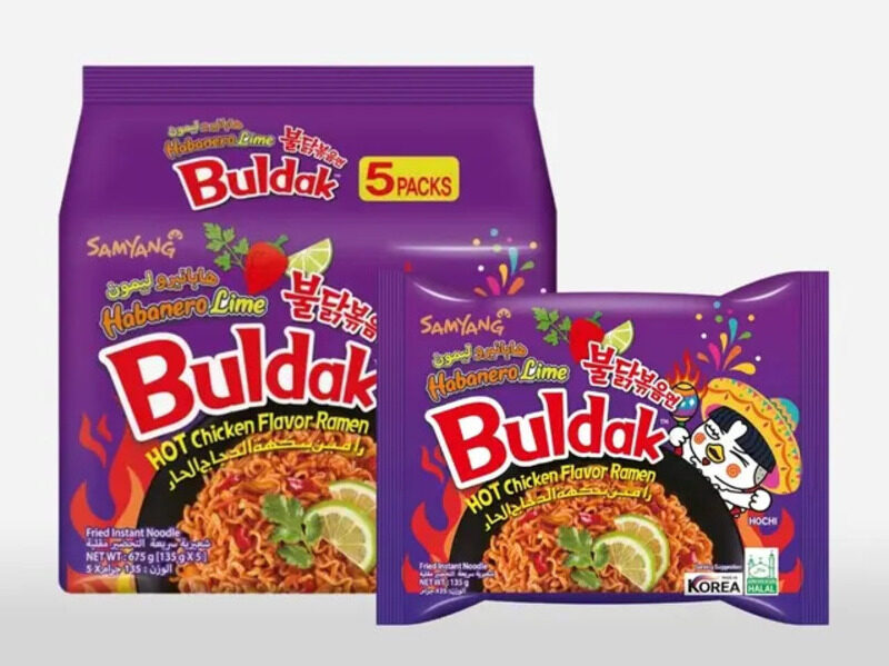 

Samyang Habanero Line Buldak Chicken Flavor Ramen 5 Pcs