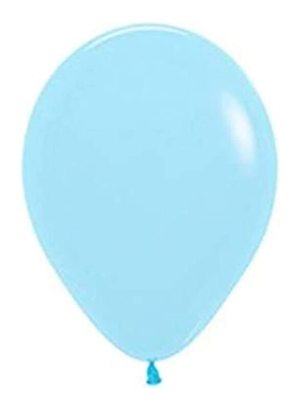 

Sempertex 5-inch Pastel Matte Blue Latex Round Balloons, 50 Pieces, Blue
