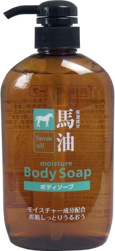 

Kumano Fat Horse Oil Body Soap, 600ml, Brown