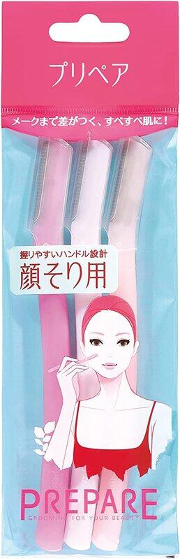 

Shiseido Prepare Facial Razor, Large, 3 Pieces, Multicolour