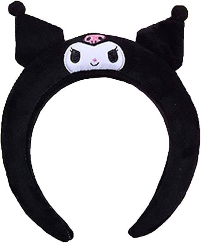 

Sanrio Kuromi Cartoon Padded Headband Kawaii White Velvet Headwear