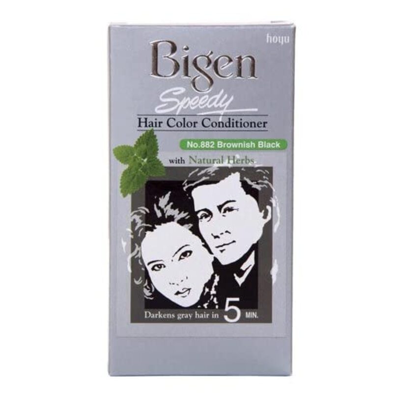 Bigen Speedy Hair Colour Conditioner, 882 Brownish Black