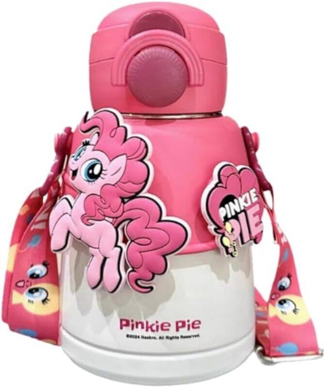 

sanrio My Little Pony Kids Water Bottle with Strap, Insulated Stainless Steel 600ml, Dark Pink
