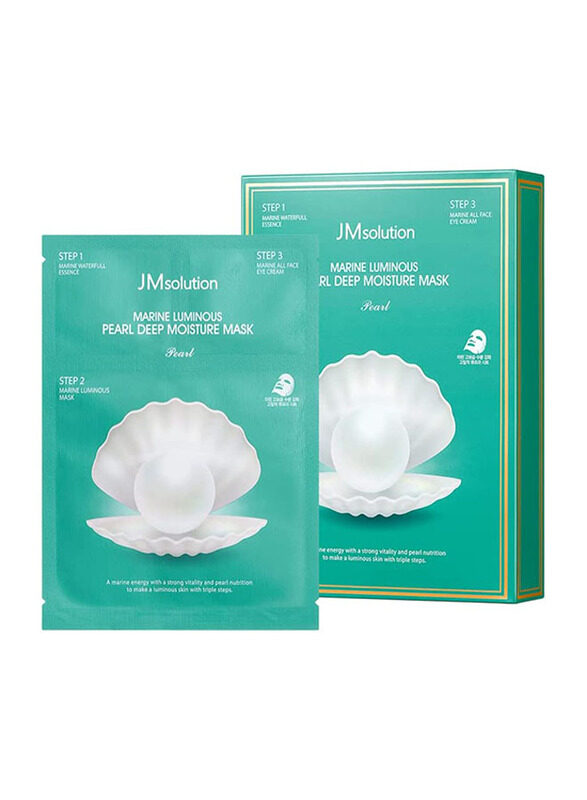 

JM Solution Marine Luminous Pearl Deep Moisture 3 Step Mask, 10 Sheets