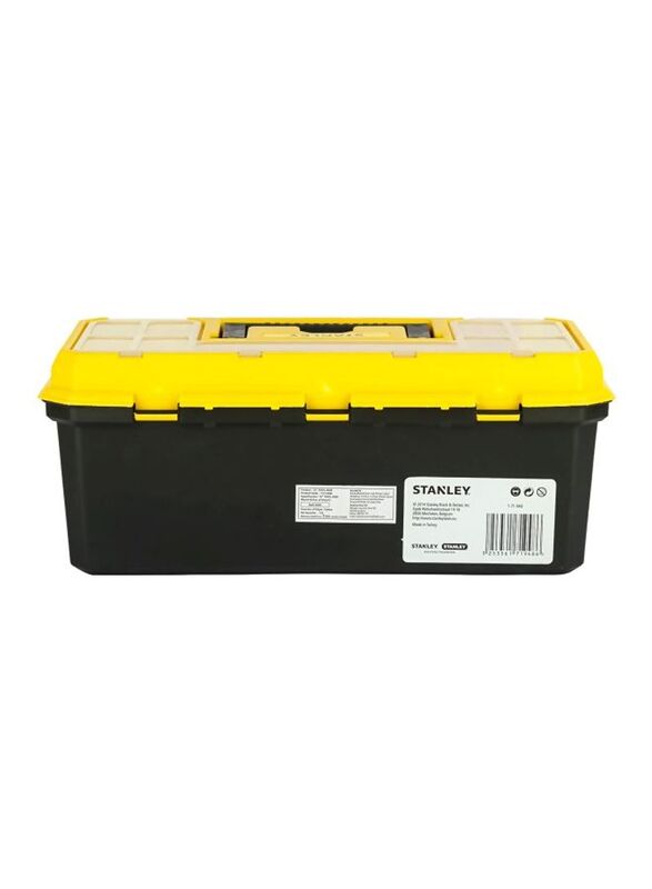 Stanley 16-inch Plastic Tool Box, Yellow/Black