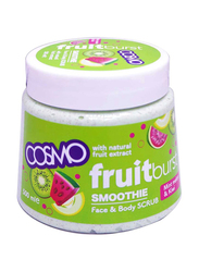 Cosmo Fruitburst Smoothie Face & Body Scrub with Mint Melon and Kiwi, 12 x 500ml