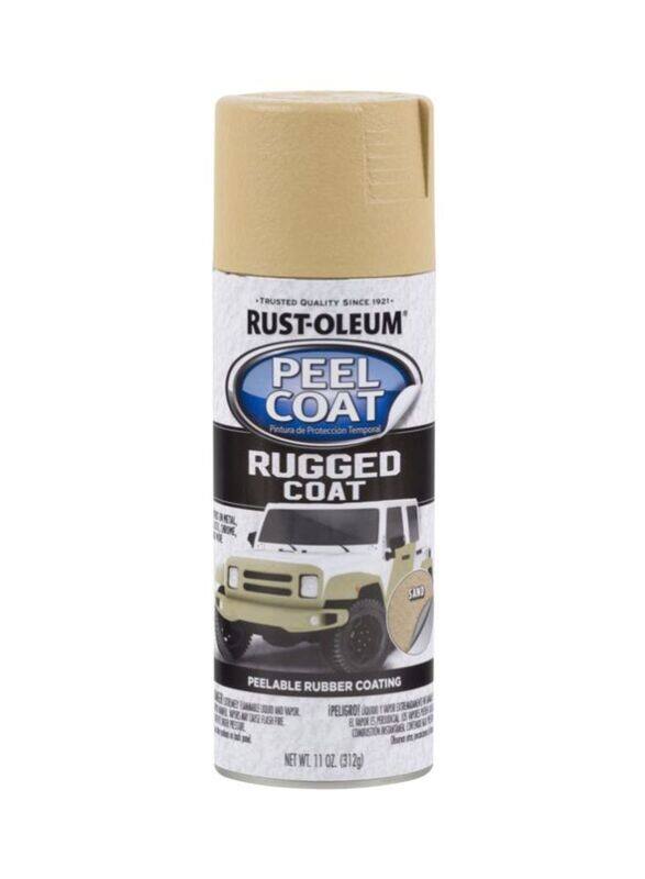 

Rust-Oleum 312gm Peel Coat Rugged Coat Spray Paint Peelable Rubber Coating, Beige