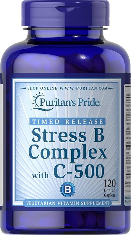 PURITAN'S PRIDE STRESS B COMPLEX C 500 CAPLETS 60'S