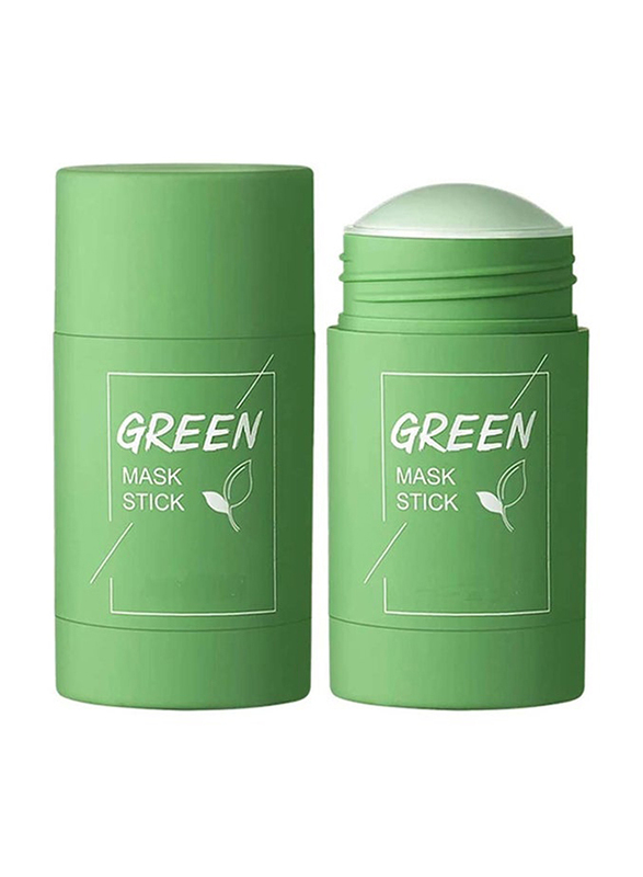 Mengsiqi Green Tea Purifying Clay Mask Stick, 2 x 40g