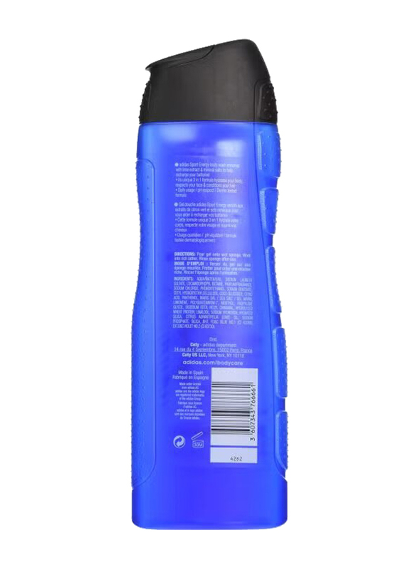 Adidas Sport Energy Lime Extract Tonic Recharge Shower Gel, 400ml