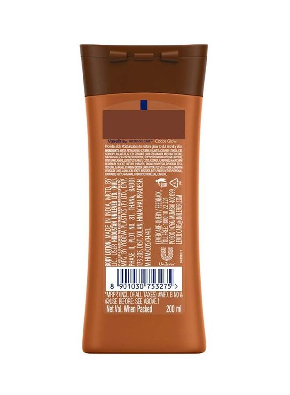 Vaseline Intensive Care Cocoa Butter Body Lotion, 200ml