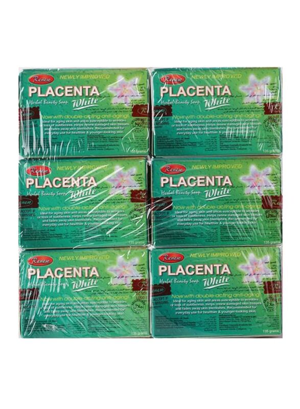Renew Placenta Herbal Beauty Soap Bar, 810gm, 6 Pieces