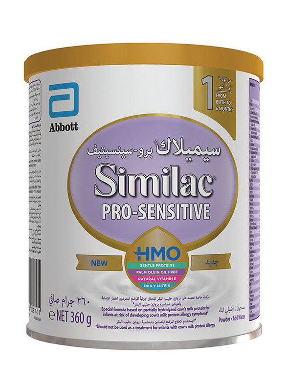 Similac Pro Sensitive 1 HMO Formula Milk, 360 g