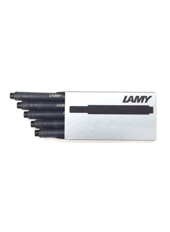 Lamy 5-Piece Fountain Pen Ink Cartridges, Black