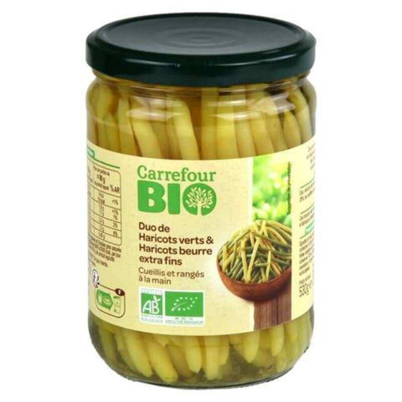 

Generic Carrefour Bio Duo Of Green Beans And Extra Fine Butter Beans 530g