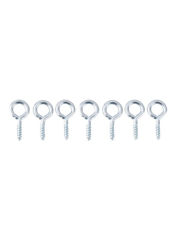 Suki 7 Piece Eye Screw, Silver