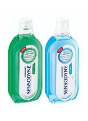 Sensodyne Long Lasting Cool Mint Mouthwash, Blue, 500ml