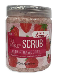 Skin Doctor Face and Body Scrub with Strawberry, 1000ml