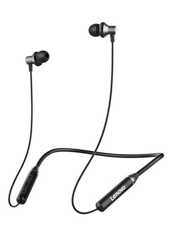 Lenovo HE05 Wireless In-Ear Bluetooth 5.0 Neckband with Mic, Black