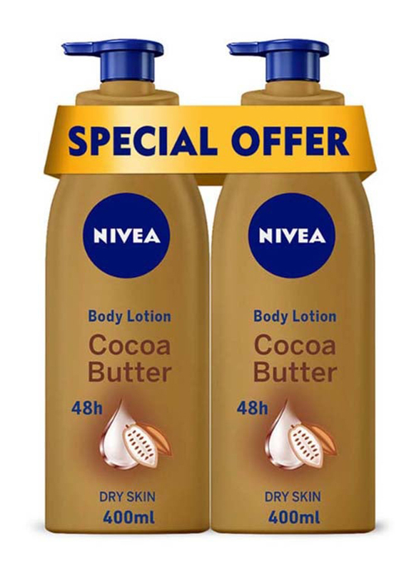 Nivea Cocoa Butter Body Lotion Vitamin E Dry Skin, 400ml