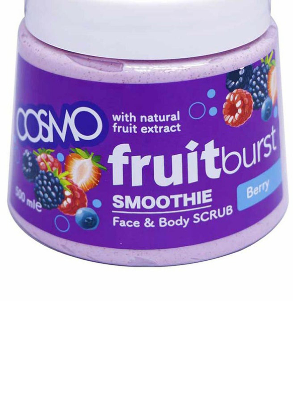 Cosmo Fruitburst Smoothie with Berry Face and Body Scrub, 12 x 500ml