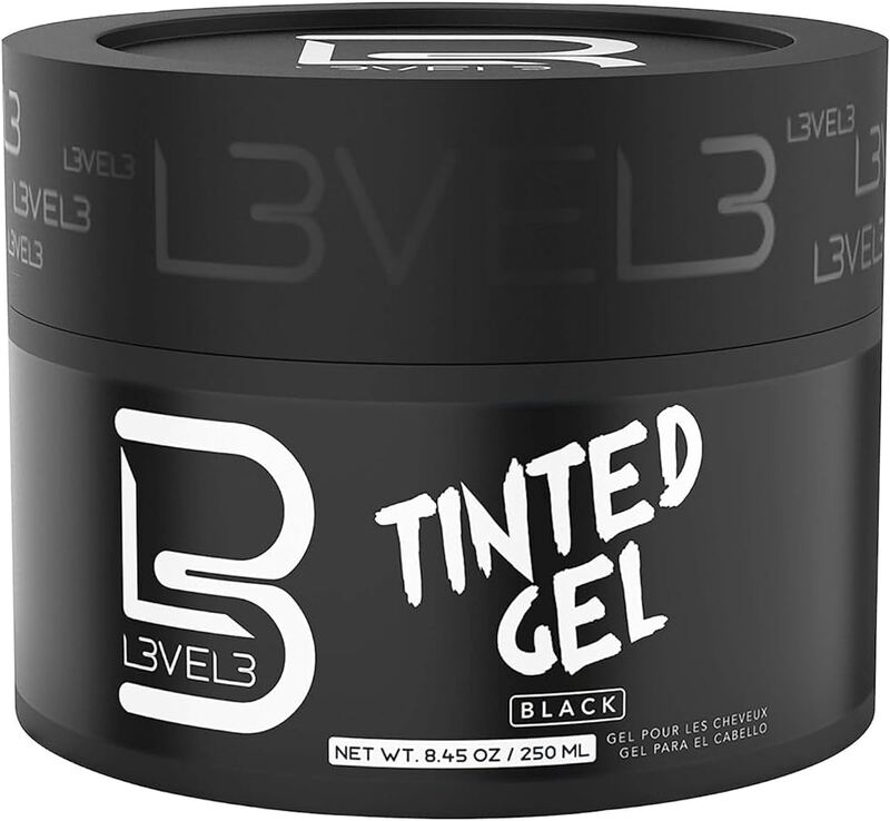 L3vel3 Tinted Hair Gel Black 250 Ml