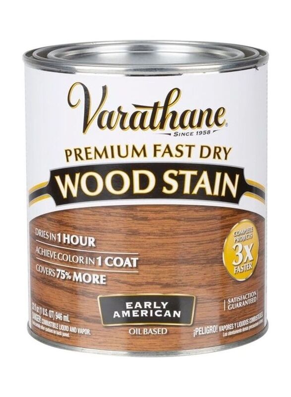 Rust-Oleum Varathane Premium Fast Dry Wood Stain, 946ml, Early American