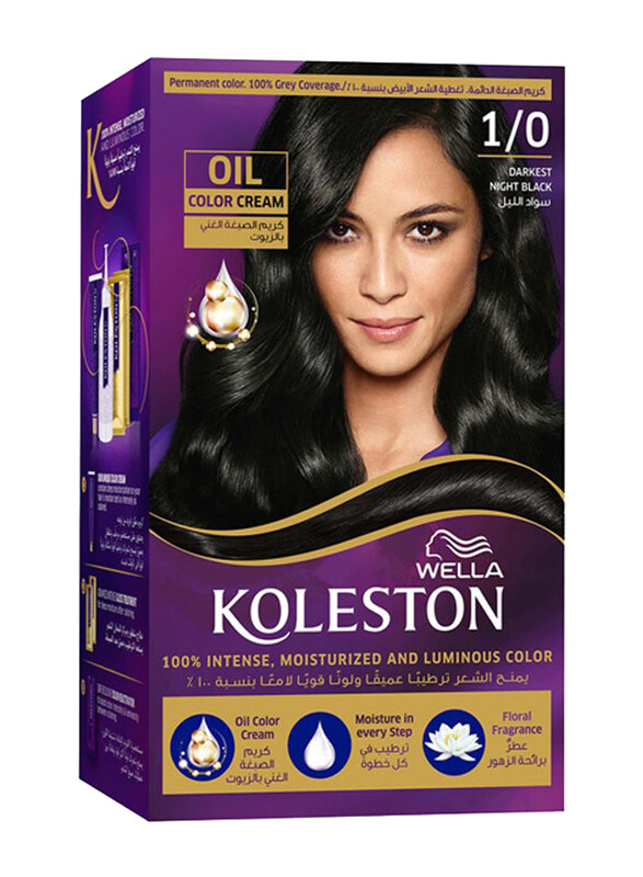 

Wella Koleston Oil Color Cream, 142ml, Darkest Night Black 1/0