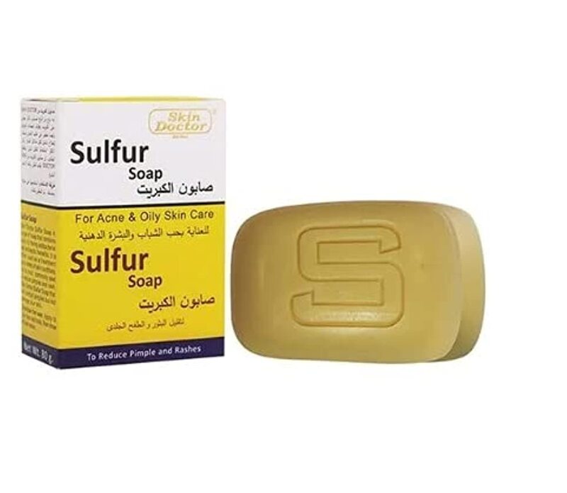 Skin Doctor Sulphur Soap for Acne & Oily Skincare, 80g