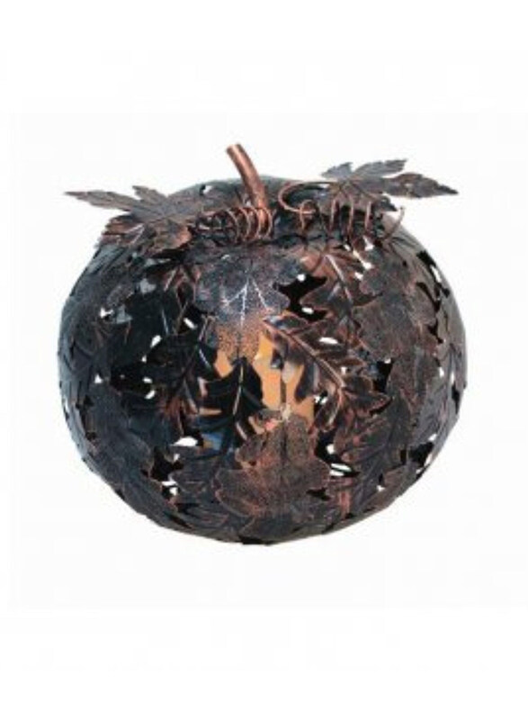 

Generic Battery Pumpkin Leaf Lamp, Bronze