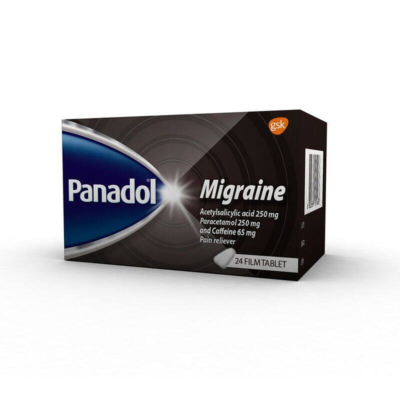 

Generic PANADOL MIGRAINE TABLETS 24'S