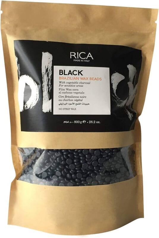 Rica Cosmetics Black Brazilian Hard Wax Beads 800