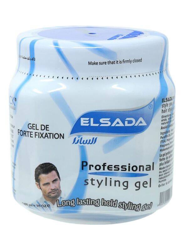 

Elsada Professional Styling Gel for All Hair Types, 1000ml, Blue