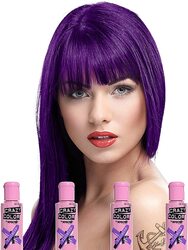 Renbow Crazy Color Semi Permanent Hair Dye Colour Cream, Violette, 100ml