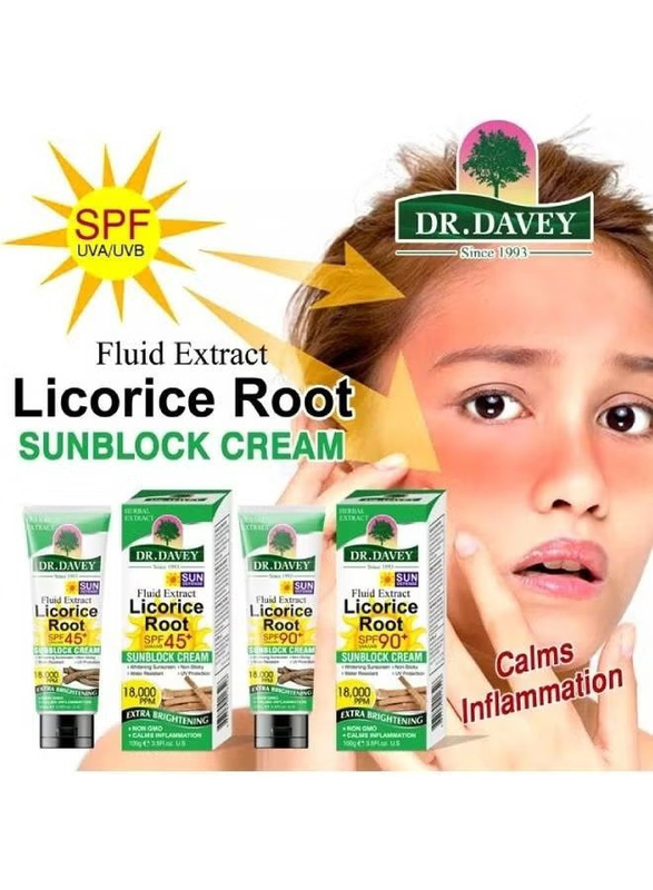 Dr. Davey Licorice Root Sunblock Cream, 100gm